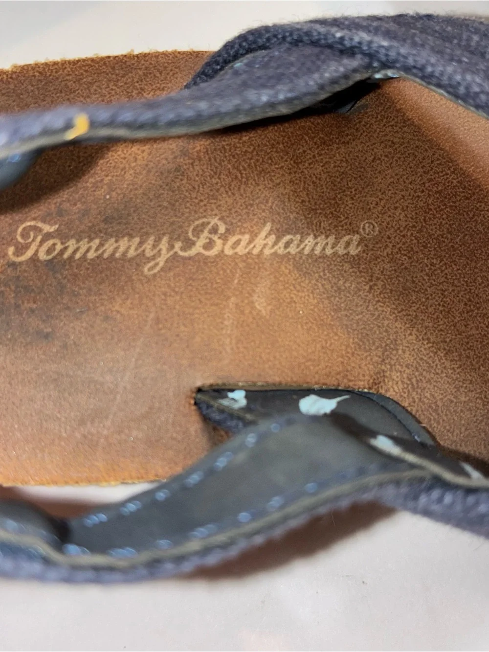 Tommy Bahama Blue Toddler Flip Flops Sandles Size 7